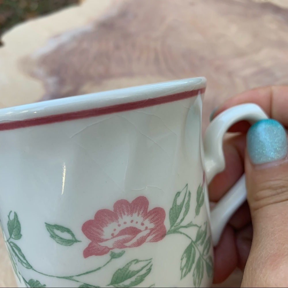 2 X Churchill Staffordshire England Briar Rose Floral cup and saucer sets - Picture 10 of 13